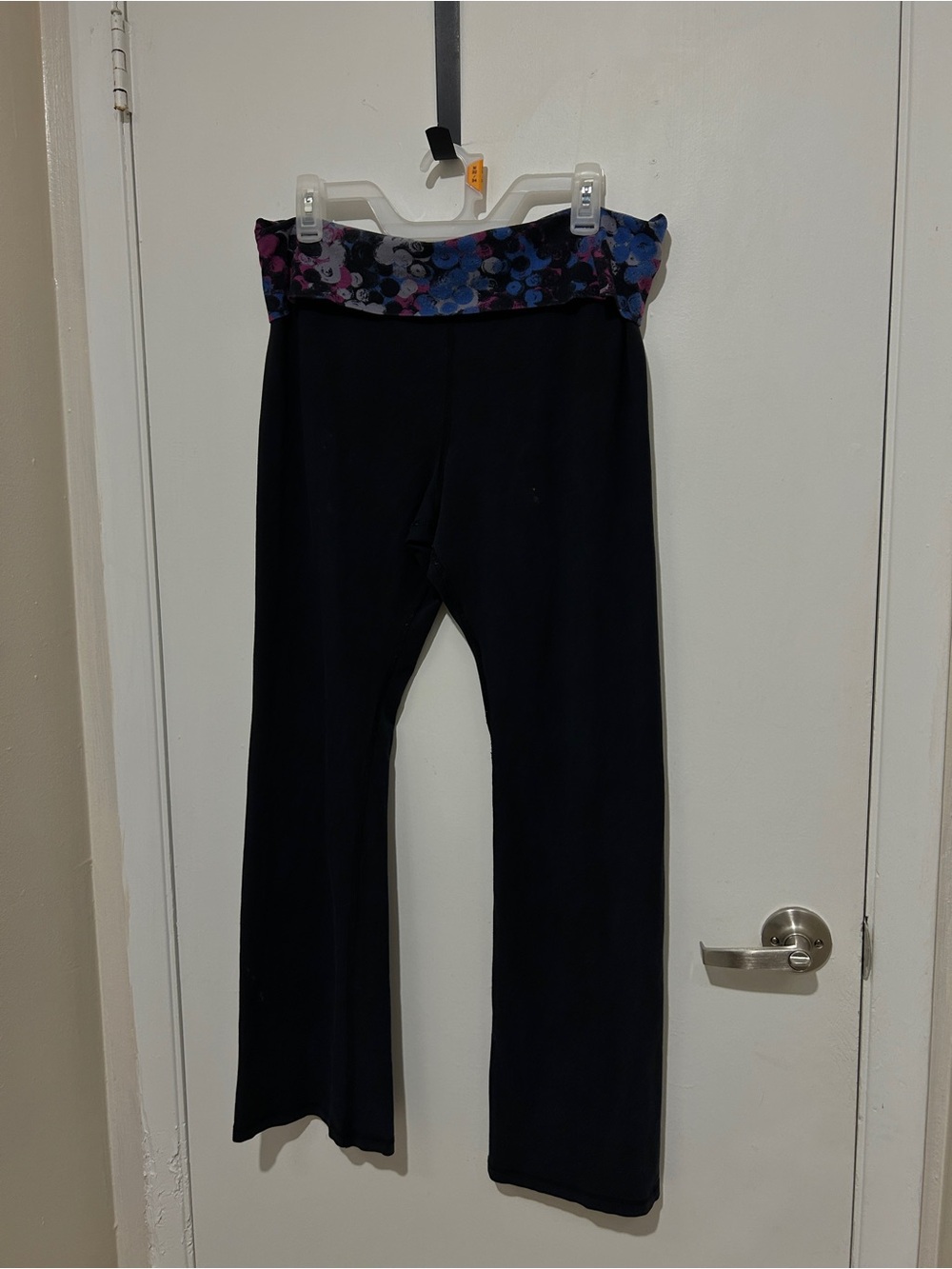 Exertek blue and purple fold over pants